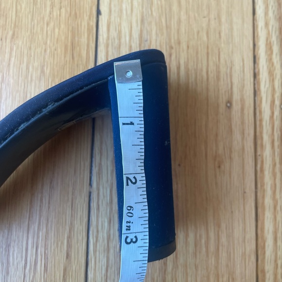 Robert Clergerie satin navy blue pump. Square toe. Size 10. Vintage. - Picture 3 of 4